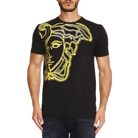 cheap versace t shirt mens|versace collection men shirt black.